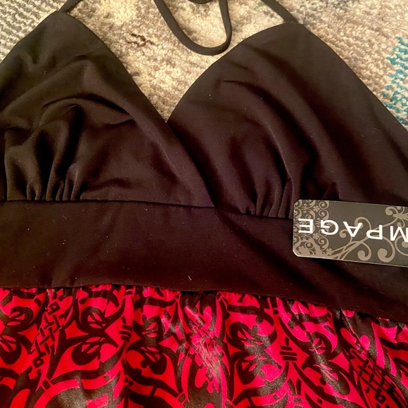 RAMPAGE BOHO BABYDOLL STYLE TIE TOP - Picture 5 of 14